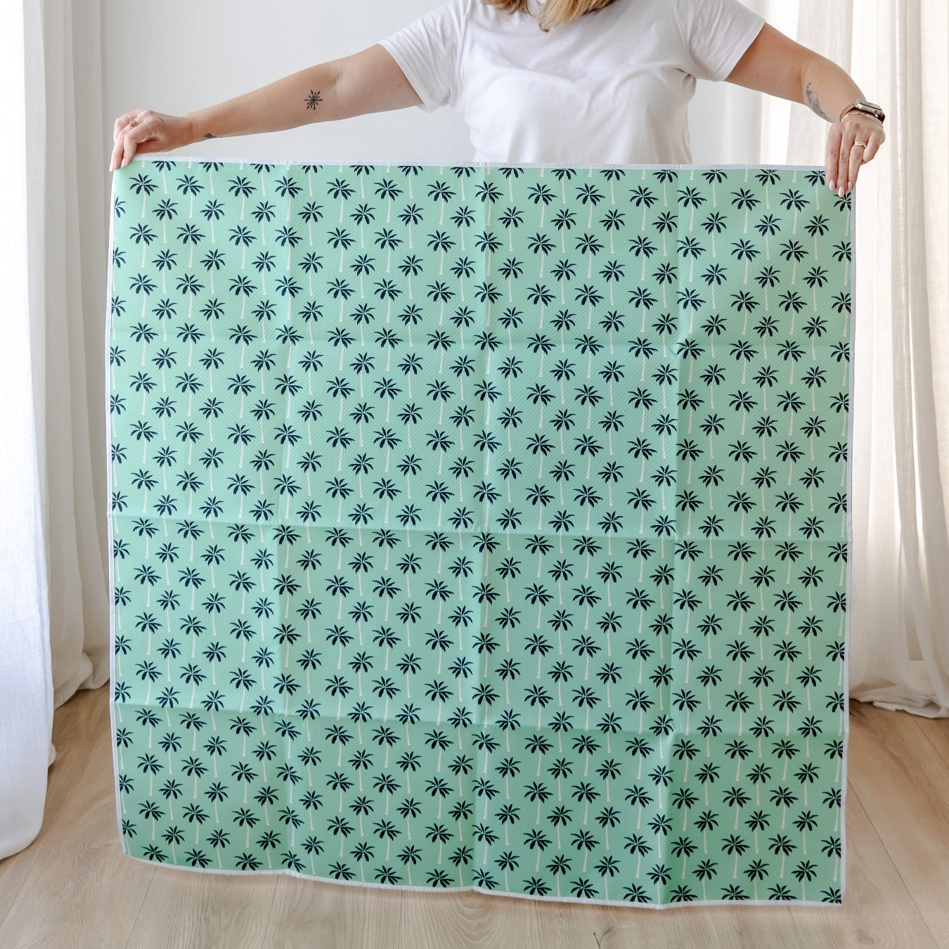 Bear & Moo Mint Tropics Messy Mat
