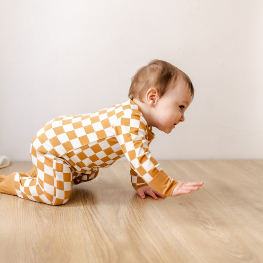 Hello Poppet Bamboo All-in-One suit available at Bear & Moo