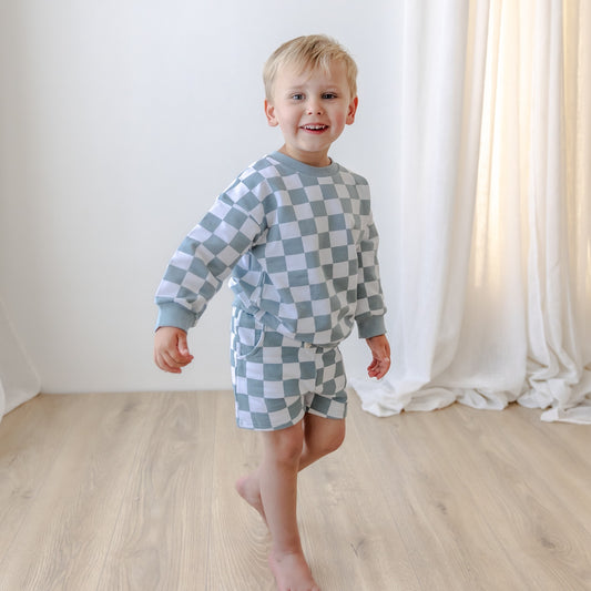 Hello Poppet Jordan Crew | Cotton Children's Top available at Bear & Moo