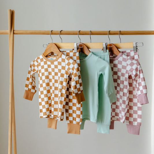 Hello Poppet Ribbed Pyjamas available at Bear & Moo