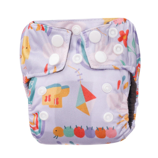 Bear & Moo Spring Garden Reusable Newborn Nappy