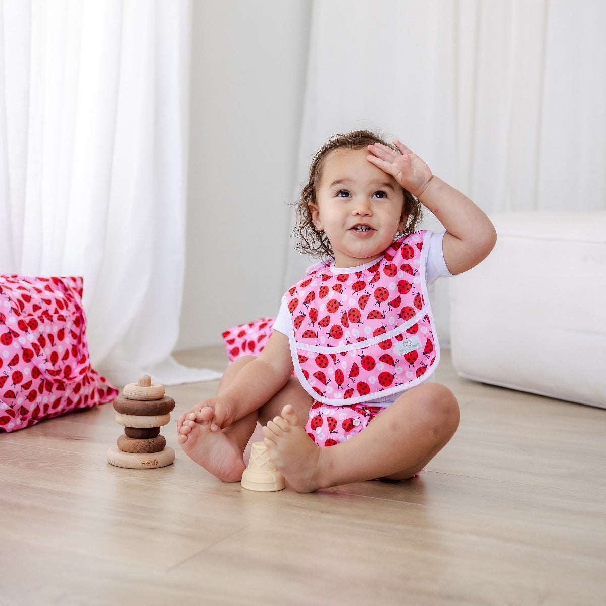 Bear & Moo Reusable Day Bags | Nappy Bags | Love Bugs print