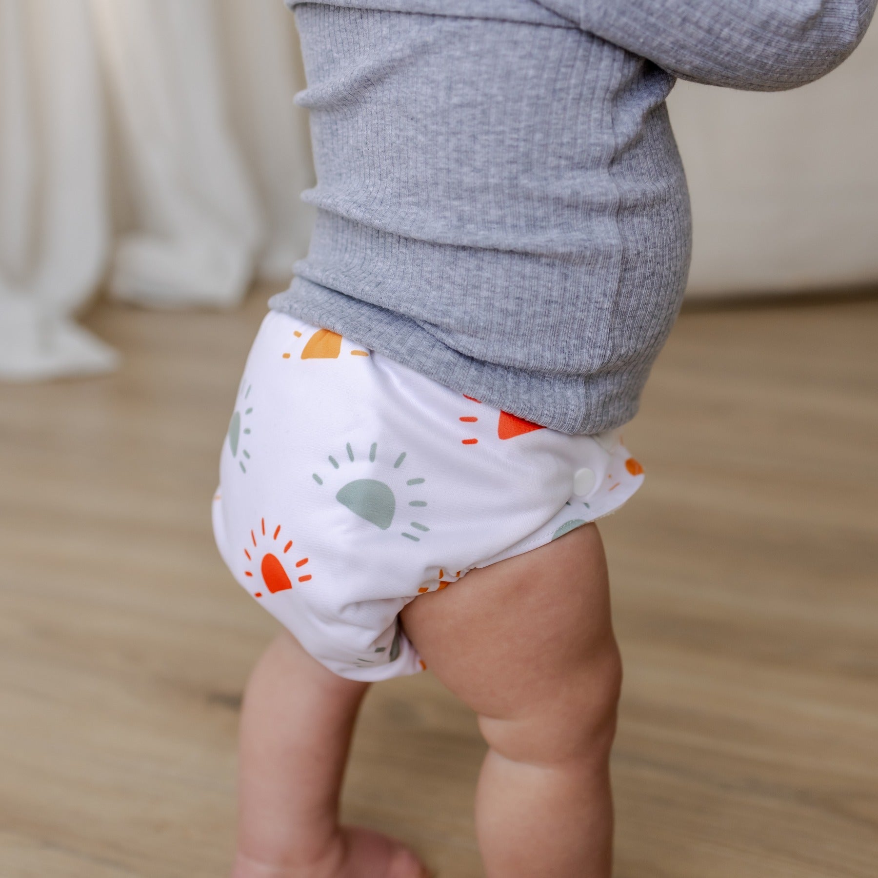 Bear & Moo Reusable Cloth Nappy | One Size Fits Most | Happy Days