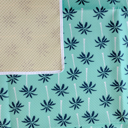 Bear & Moo Mint Tropics Messy Mat 