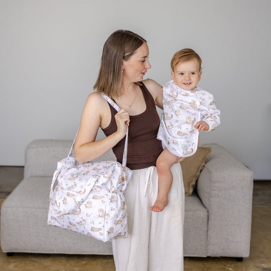 Sleeved Bib | Otterly Adorable