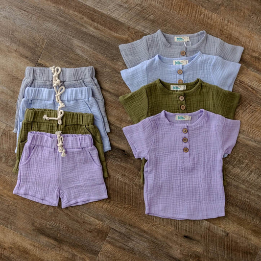 Hello Poppet Quinn Set | Organic Kids Clothing | available at Bear & Moo