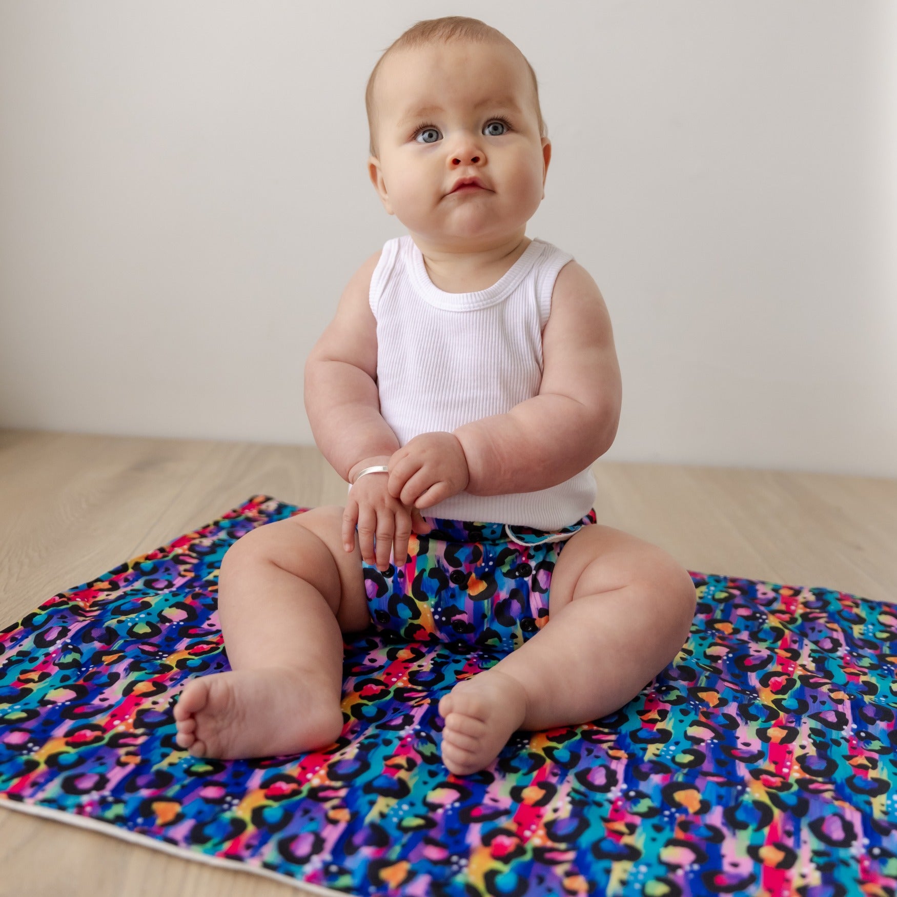 Bear & Moo Bright Leopard Reusable Change Mat