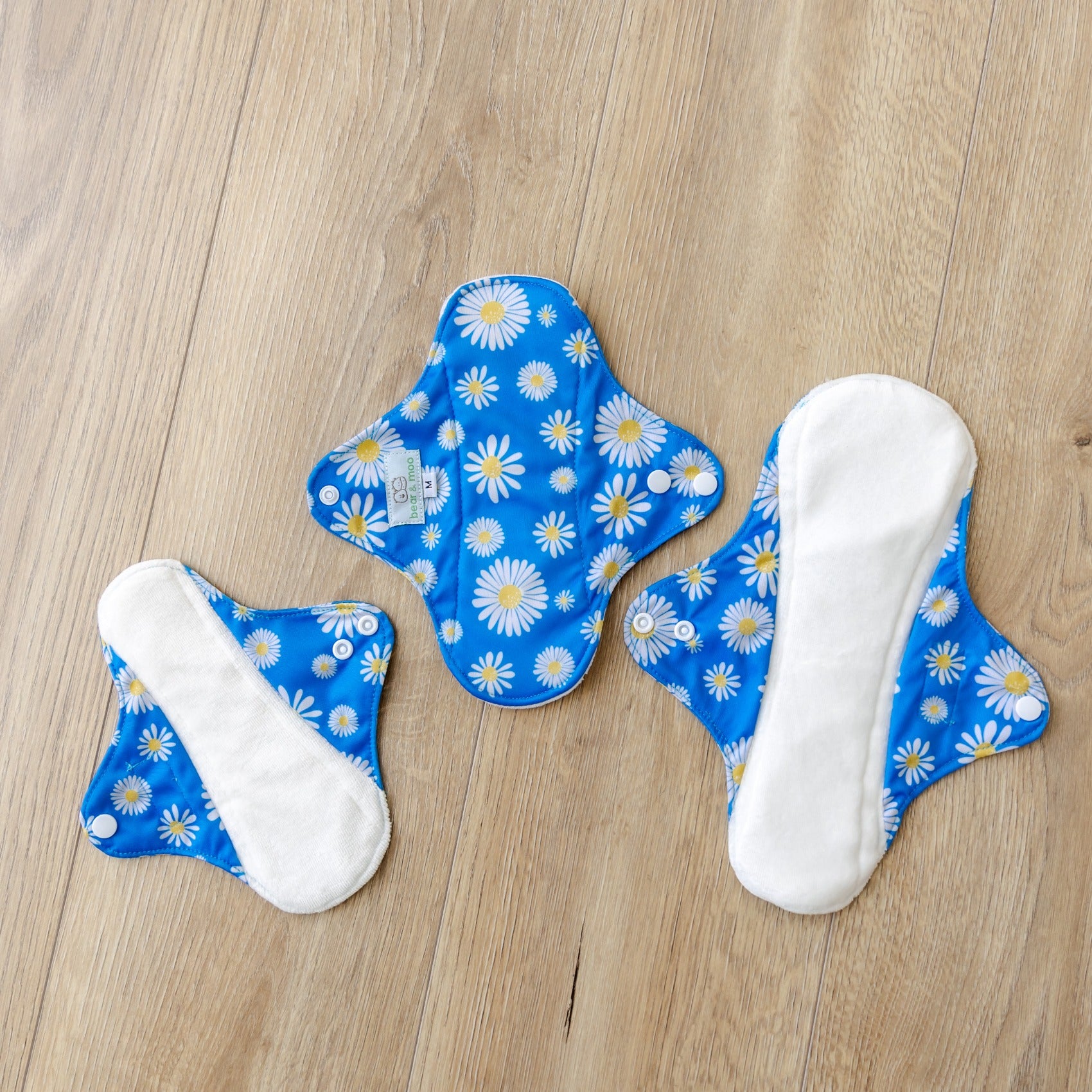 Reusable Sanitary Pad from Bear & Moo | Summer Daisies