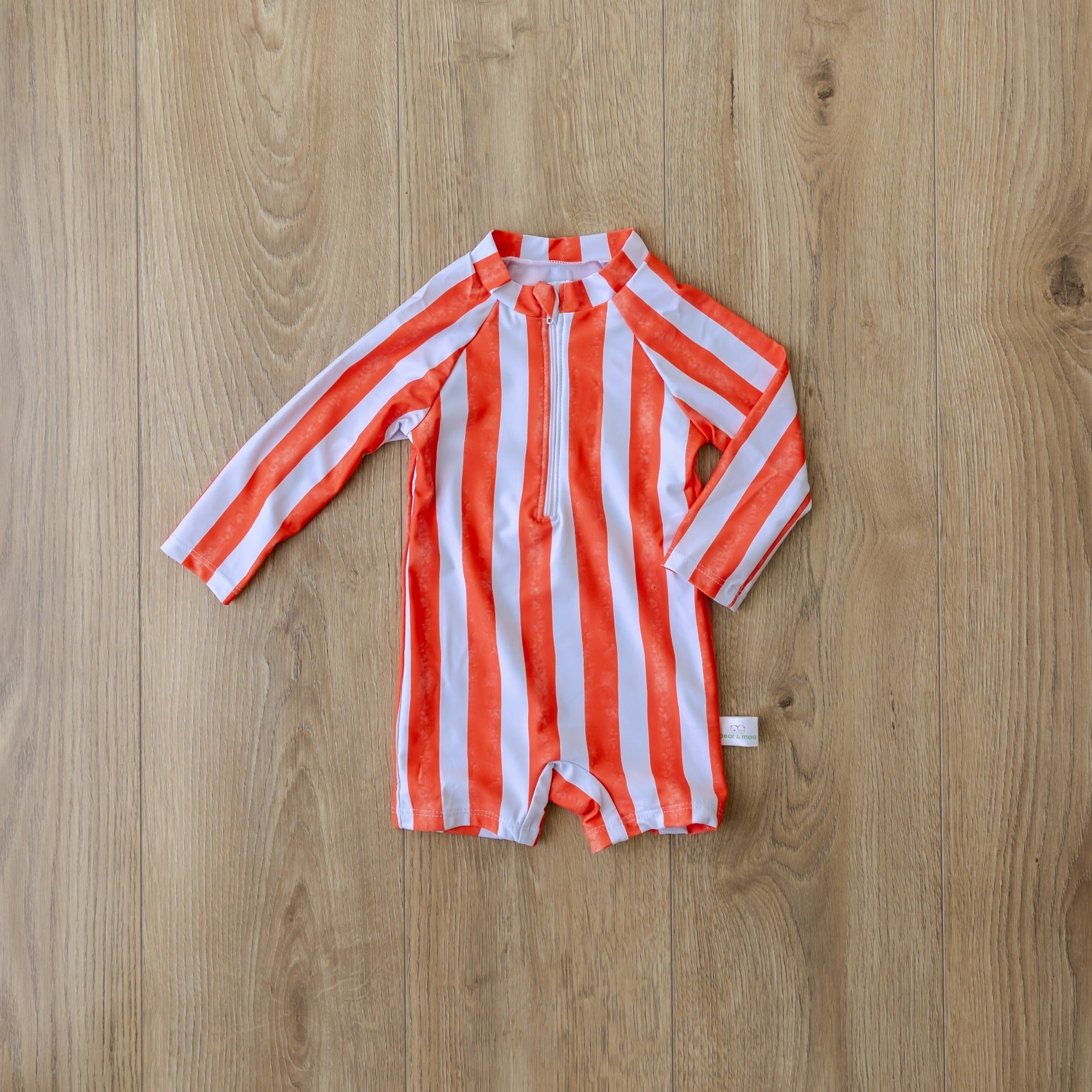 Bear & Moo Emerson Swimsuit | Kids Togs | Coral Stripe