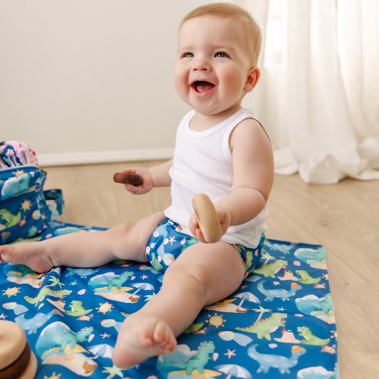 Beach Dinos Reusable Change Mat