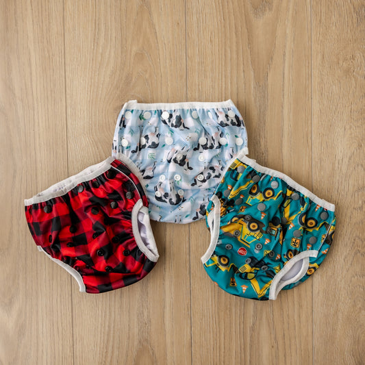 Gumboot Gingham Swim Nappy