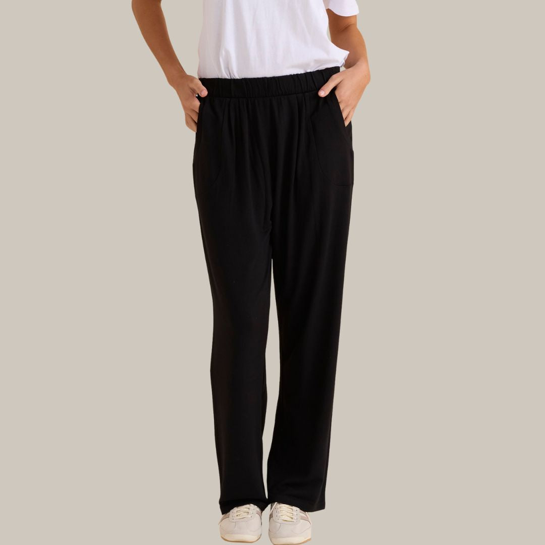 Betty Basics Ginnie Bamboo Pant | Black available at Bear & Moo