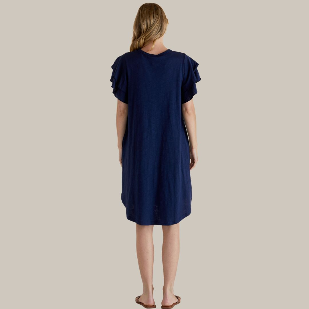 Betty Basics Sydney Tee Dress | Navy available at Bear & Moo