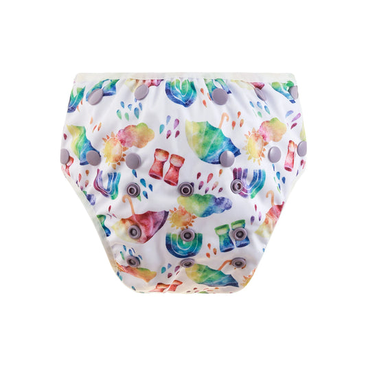 Rainbow Rain Swim Nappy