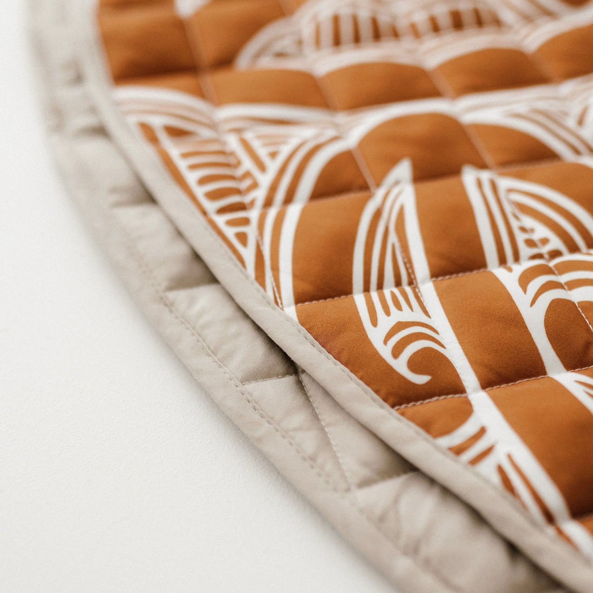 BO & KO Baby Māori Inspired Playmat | Rust available at Bear & Moo