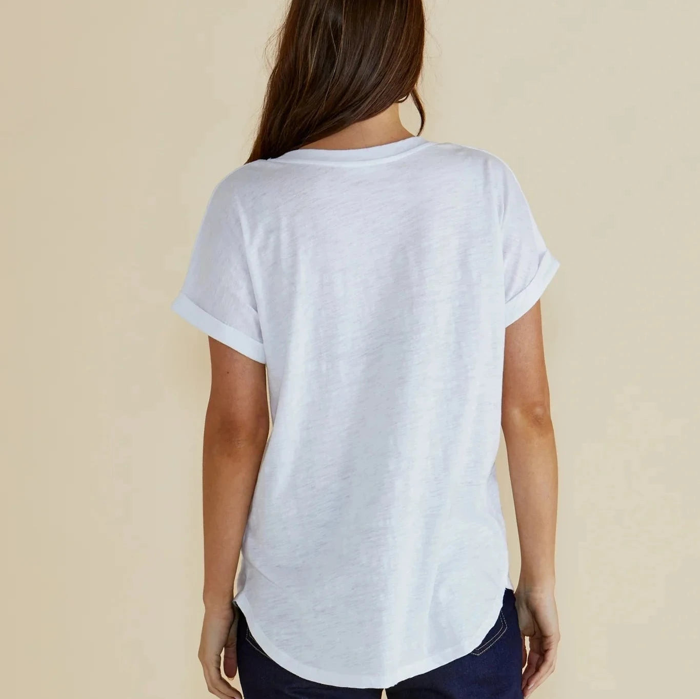 Betty Basics Hailey Short Sleeve Tee | White available at Bear & Moo