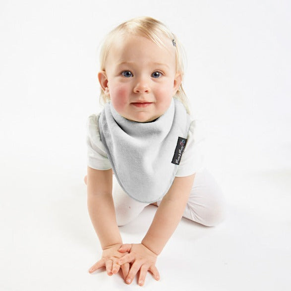 Mum2Mum Bandana Bib in Stone available at Bear & Moo