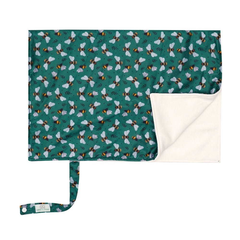 Bear & Moo Bees & Leaves Reusable Change Mat