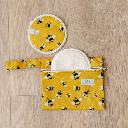 Bear & Moo Reusable Nappy Bags | Mini Wet Bag