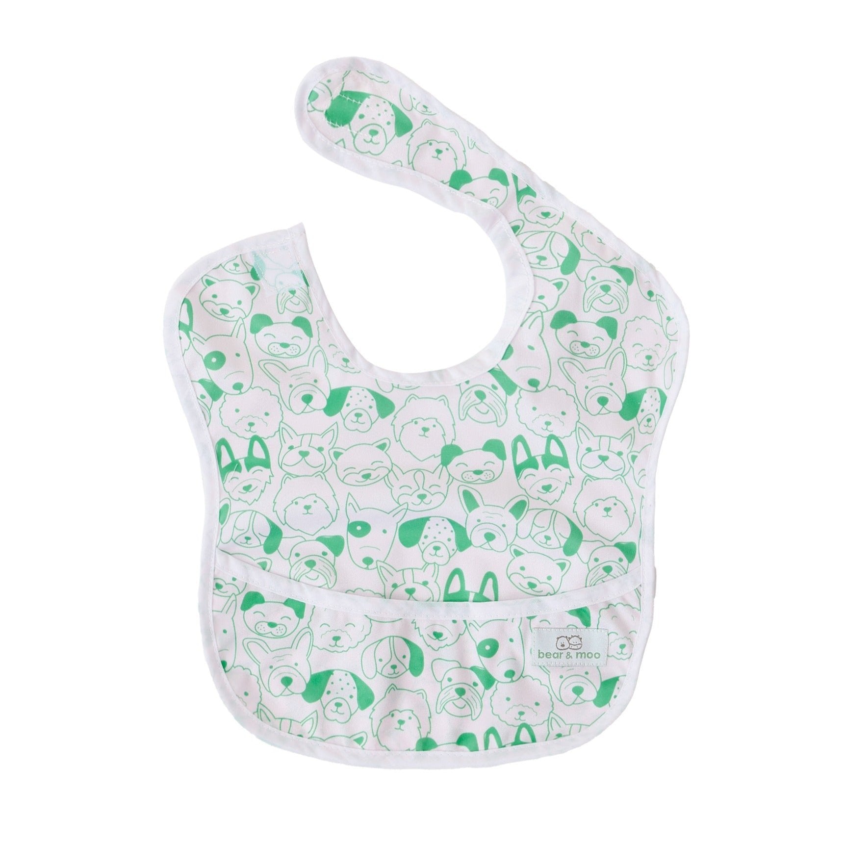 Classic Bib made with waterproof PUL material from Bear & Moo