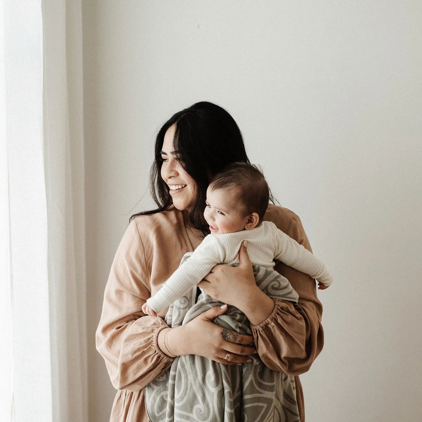 BO & KO Baby Mohimohi Woven Pēpi Blanket | Huruwhenua available at Bear & Moo