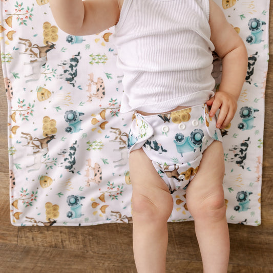 Farm Fun Cloth Nappy | One Size Fits Most