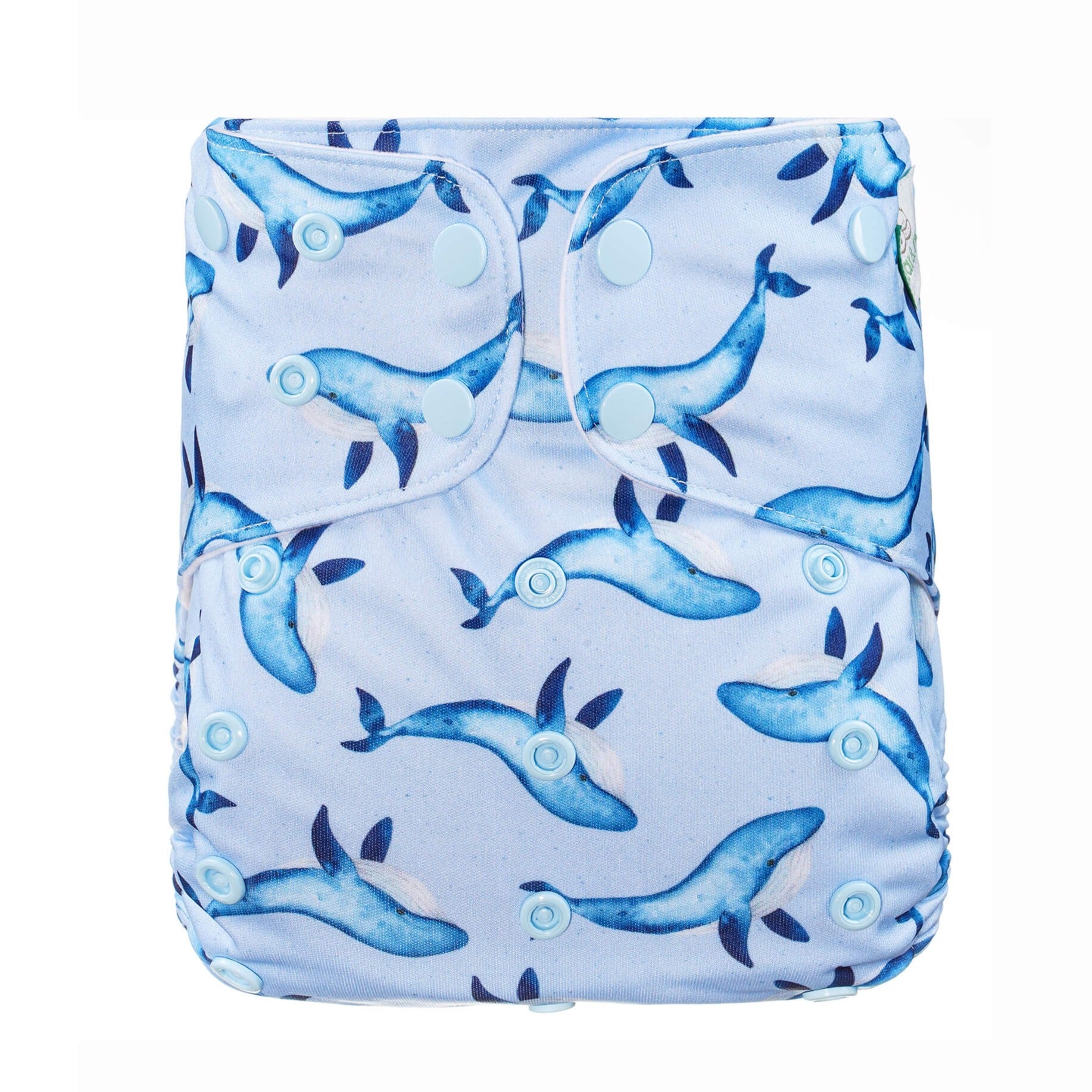 Bear & Moo Reusable Cloth Nappy in Fin print