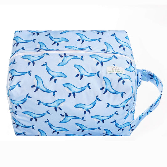 Bear & Moo Nappy Pod | Waterproof Baby Bag in Boho Fin