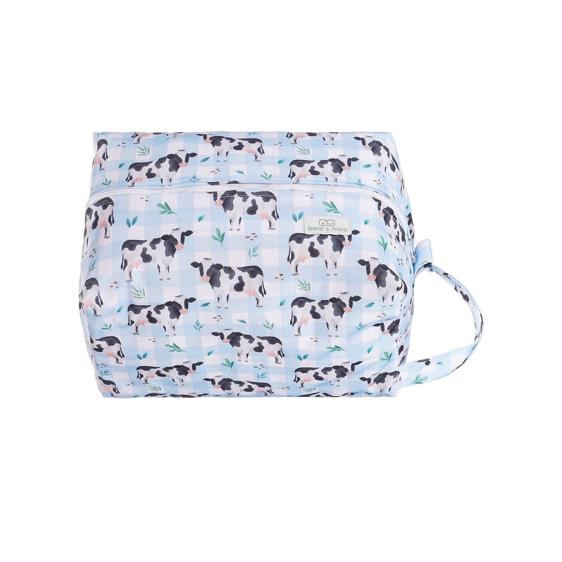 Bear & Moo Nappy Pod in Friesians print