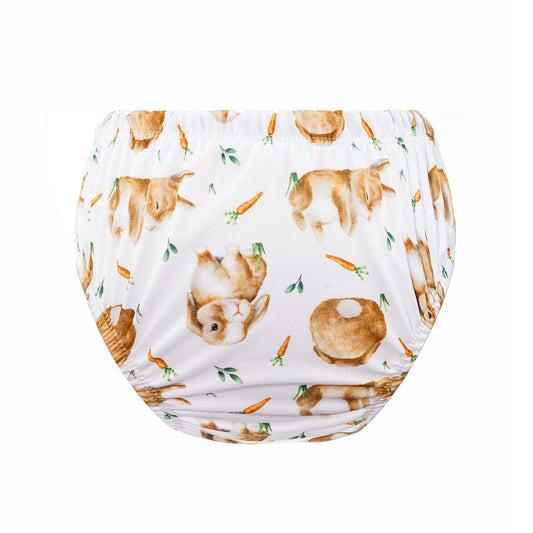 Bear & Moo Large Reusable Swim Nappy in Hop print