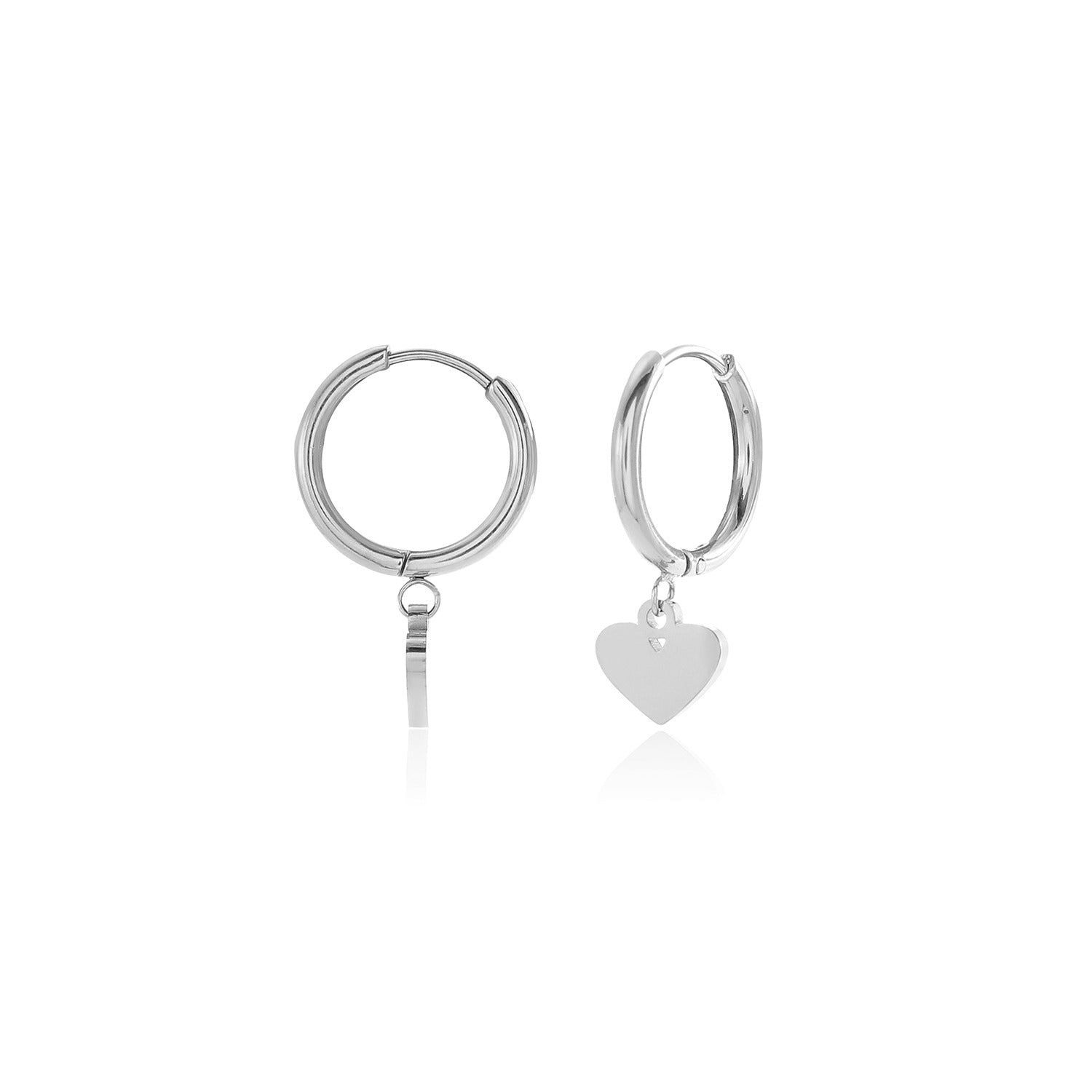 Katyb Jewellery Heart Hoop Earrings available at Bear & Moo