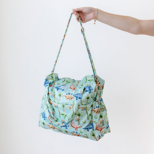 Bear & Moo Reusable Day Bags | Nappy Bags | Jurassic print