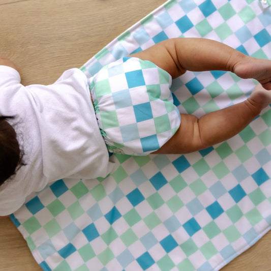 Coastal Checks Reusable Change Mat
