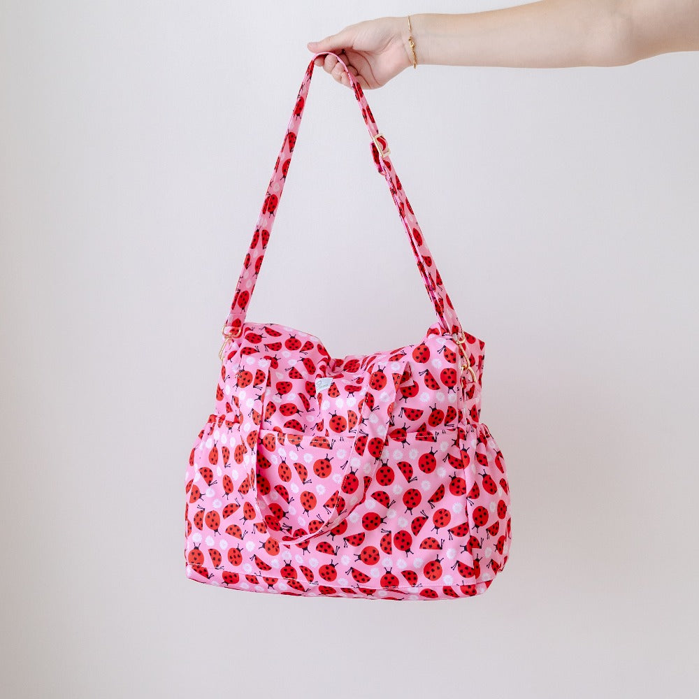 Bear & Moo Reusable Day Bags | Nappy Bags | Love Bugs print