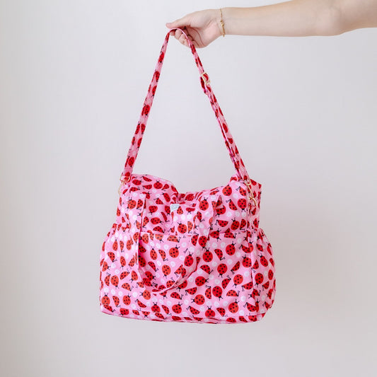 Bear & Moo Reusable Day Bags | Nappy Bags | Love Bugs print
