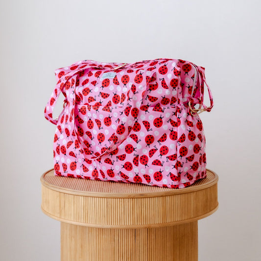 Bear & Moo Reusable Day Bags | Nappy Bags | Love Bugs print