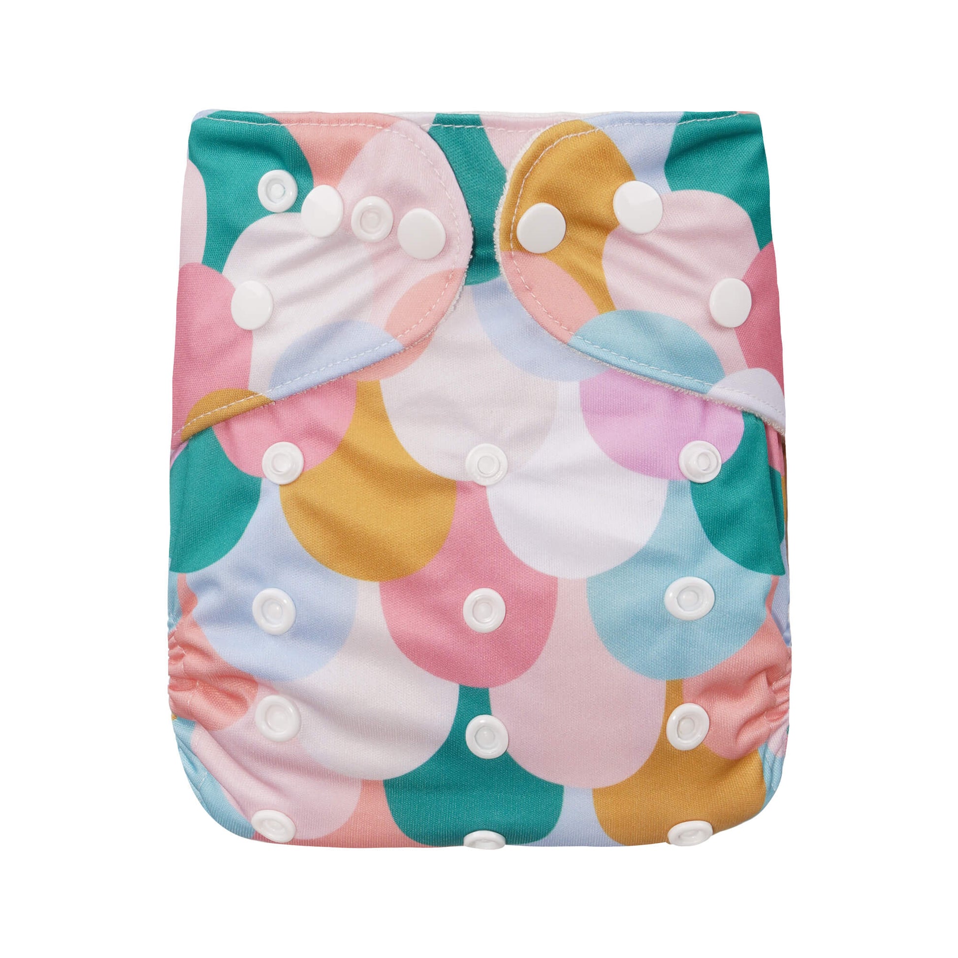 Bear & Moo One Size Fits Most Reusable Cloth Nappy in Mermaid Scales