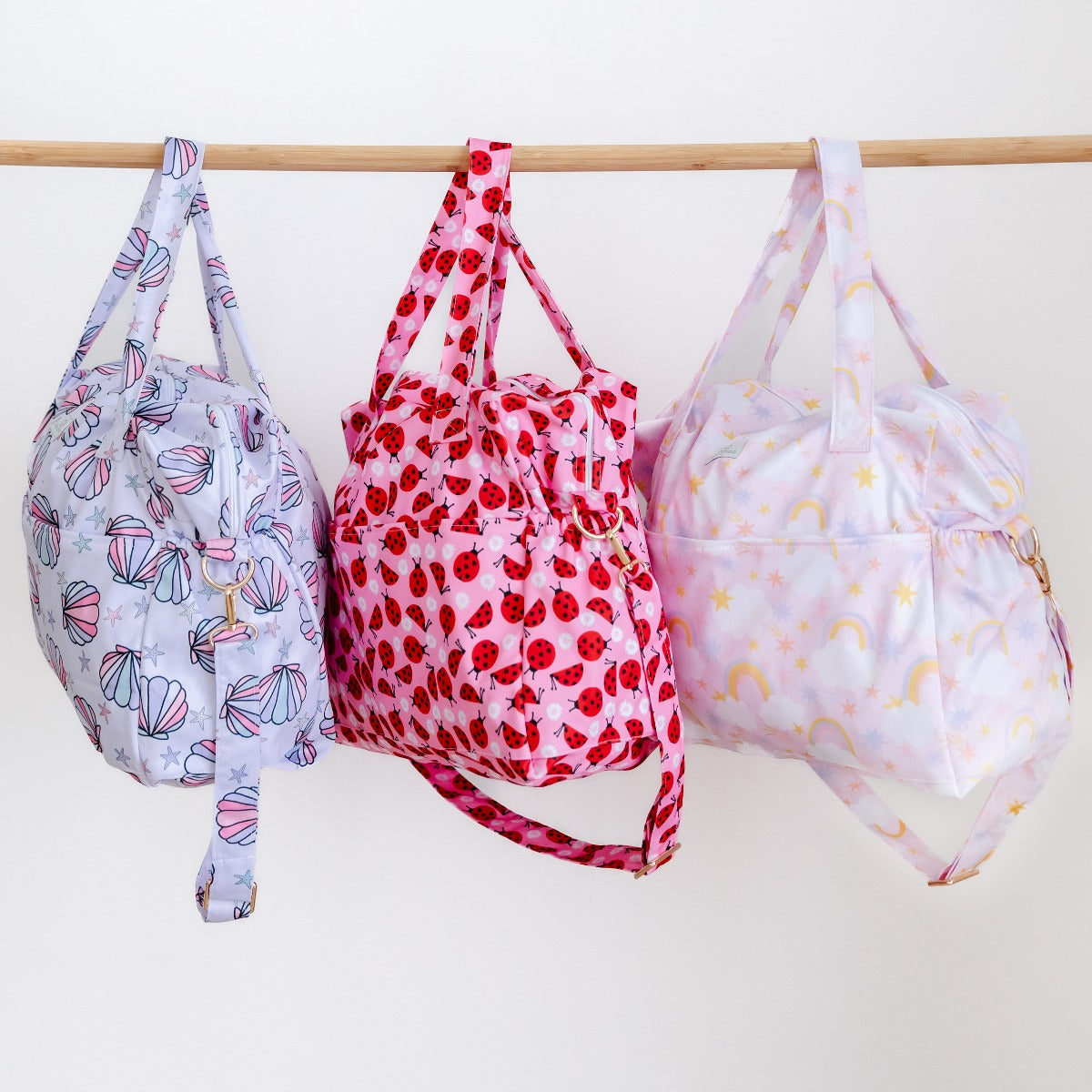Bear & Moo Reusable Day Bags | Nappy Bags | Dreamland print