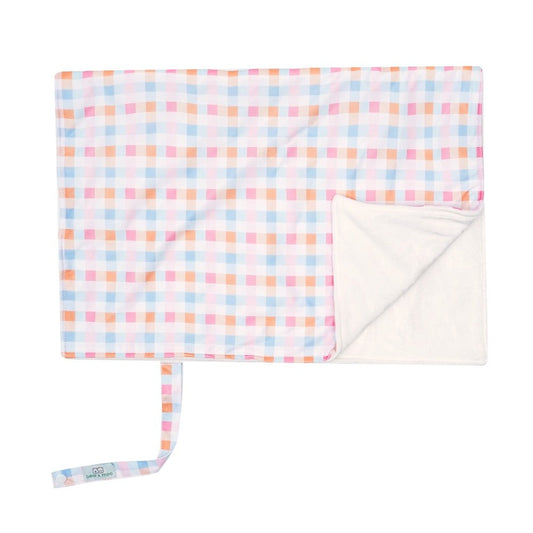 Bear & Moo Pastel Plaid Reusable Change Mat