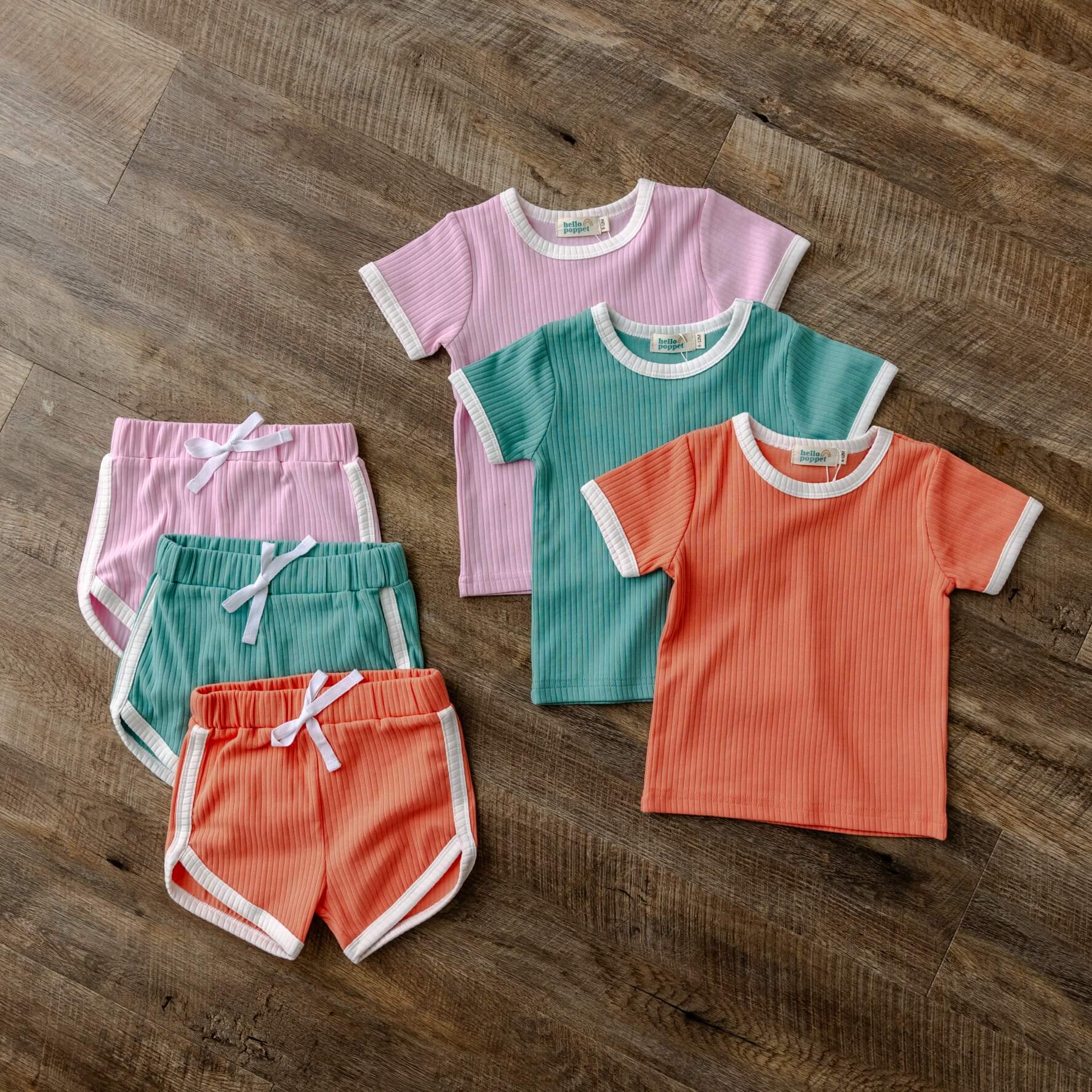 Hello Poppet Riley Set | Kids Organic Cotton Clothing available Bear & Moo