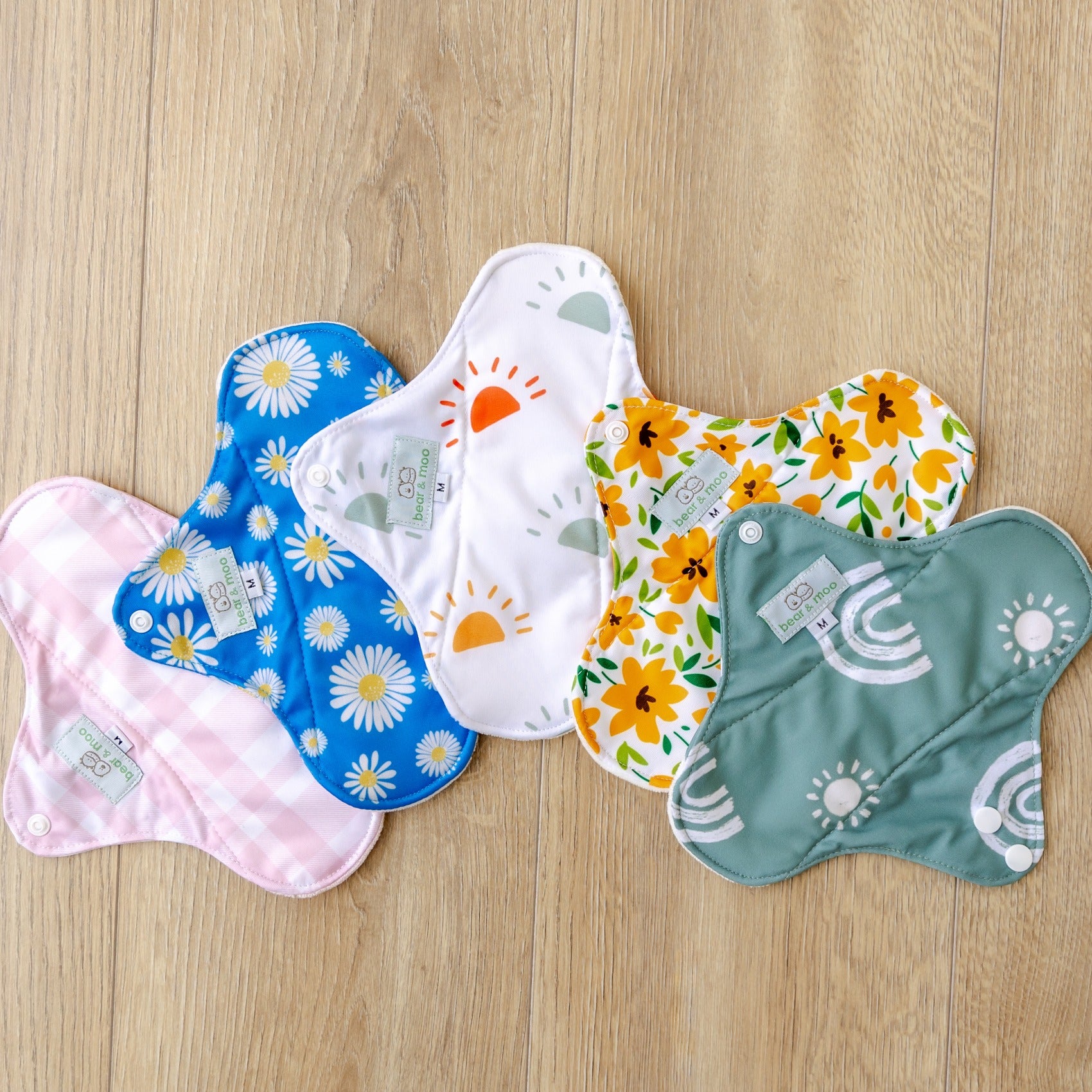 Reusable Sanitary Pad from Bear & Moo | Summer Daisies