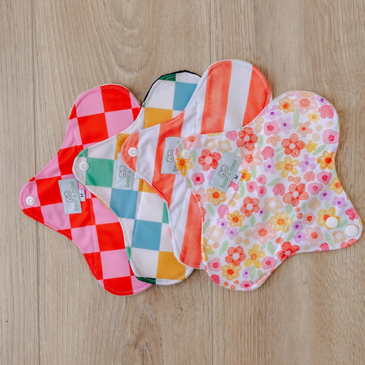 Reusable Sanitary Pad | Retro Checkerboard