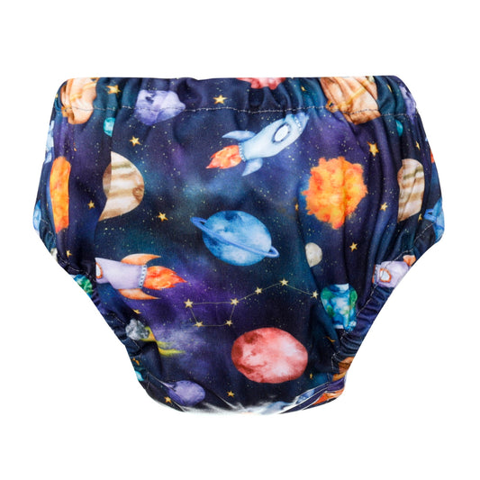 Bear & Moo Training Nappy | Space Rockets