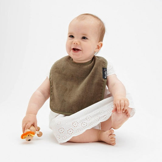 Mum2Mum Wonderbib in Olive available at Bear & Moo