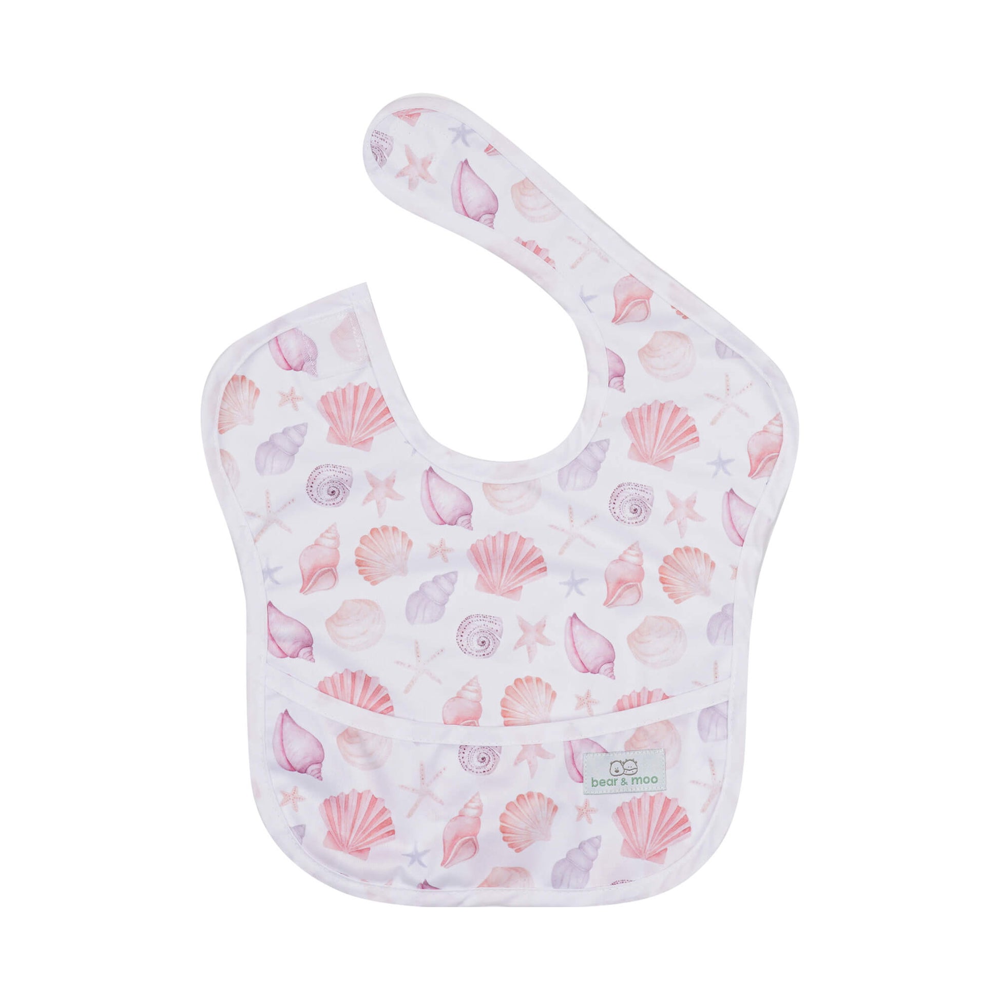 Bear & Moo Classic Bib | Sunset Seashells