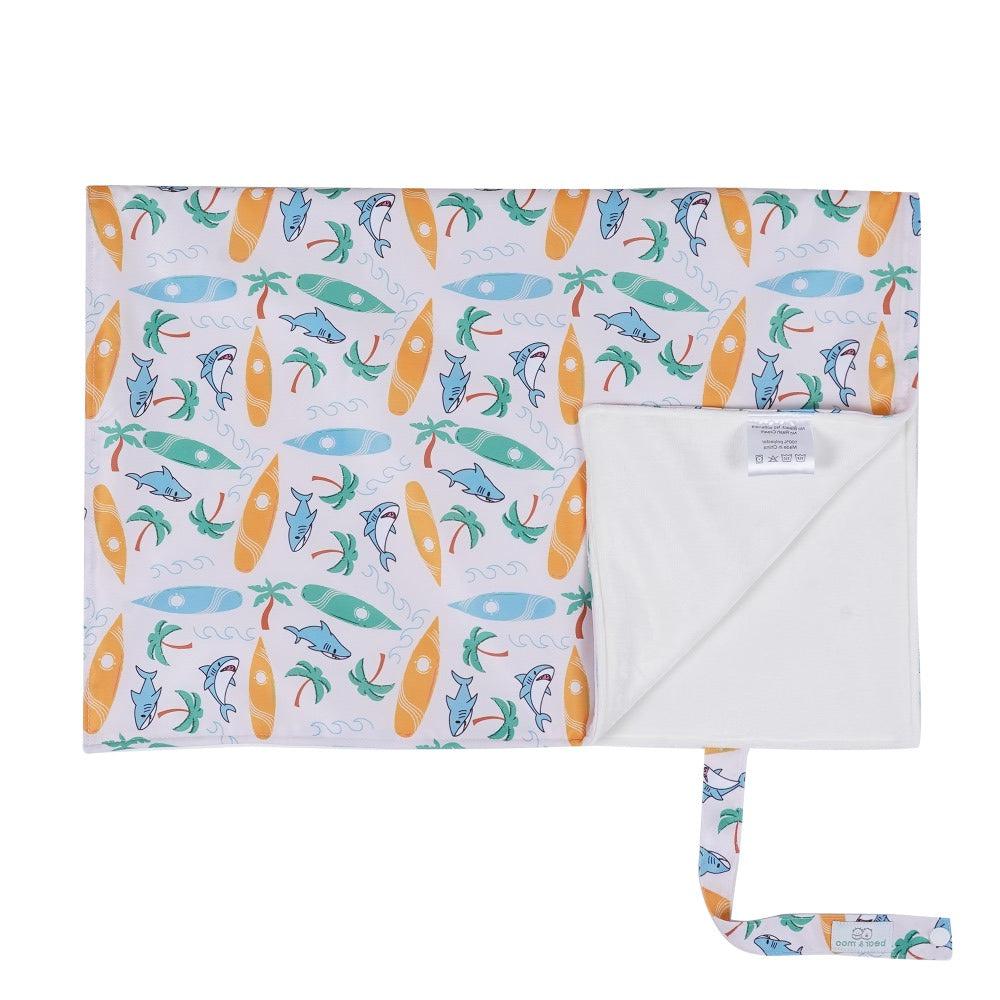 Reusable Change Mat with Bamboo Lining available at Bear & Moo