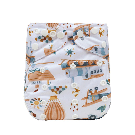 Bear & Moo One Size Fits Most Reusable Cloth Nappy 