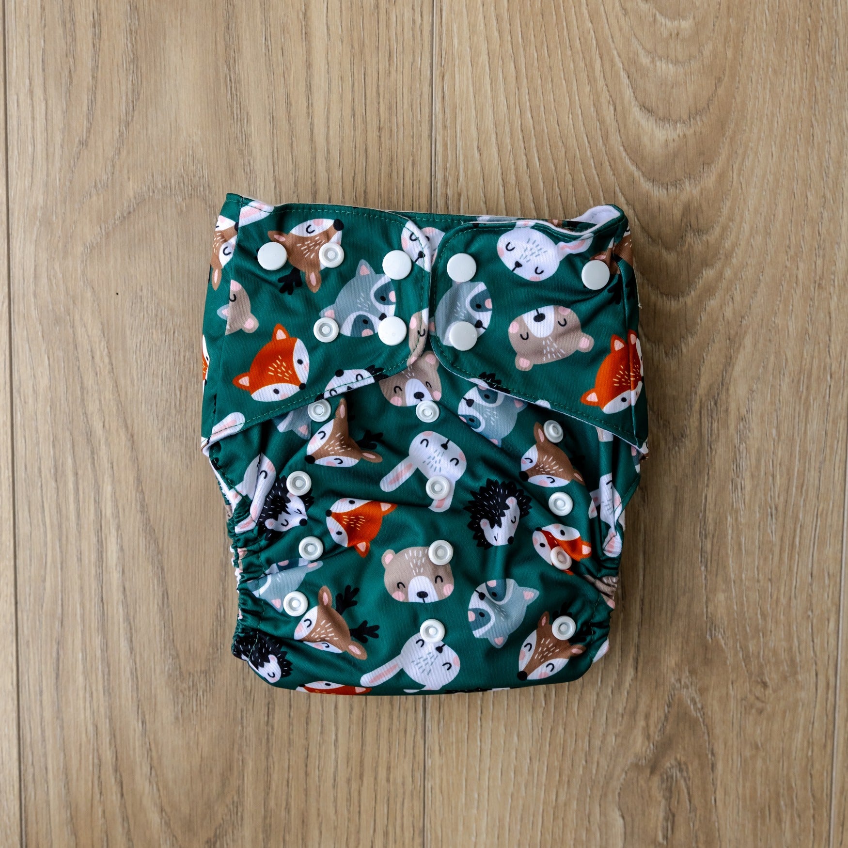 Bear & Moo Reusable Large Cloth Nappy | Woodland Critters