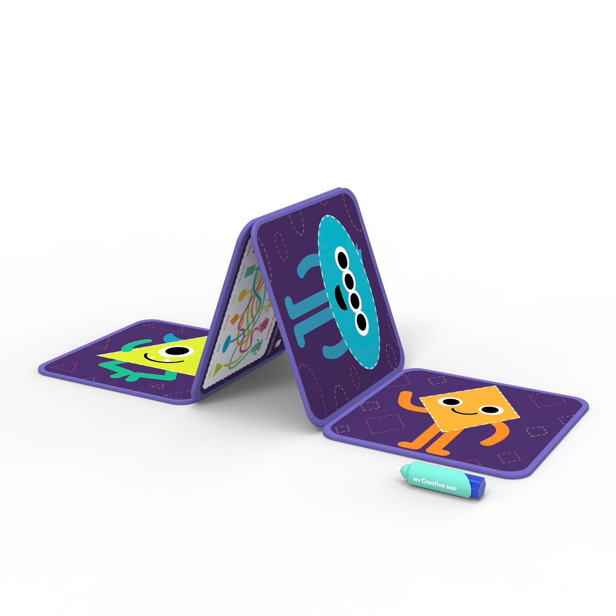 My Creative Box Monster Mashups Water Painting Set, fold-out painting book
