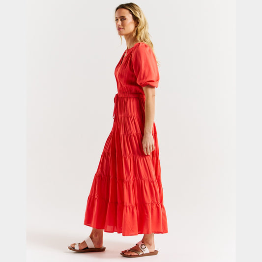 Betty Basics Aleja Dress | Fiesta Red available at Bear & Moo